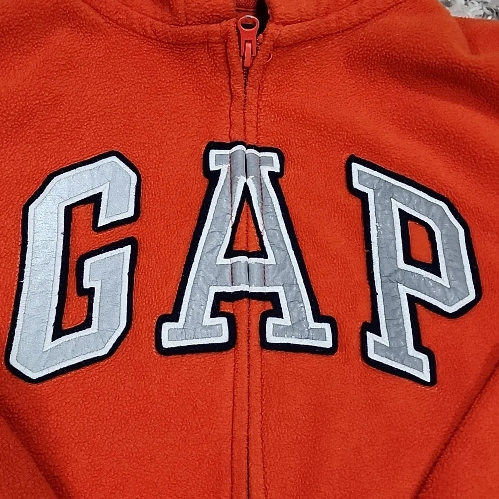Gap Kids Orange Full Zip Hoodie Sweatshirt Jacket